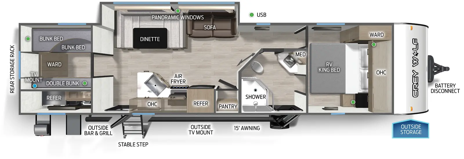 Cherokee Black Label 29TEBL Floorplan
